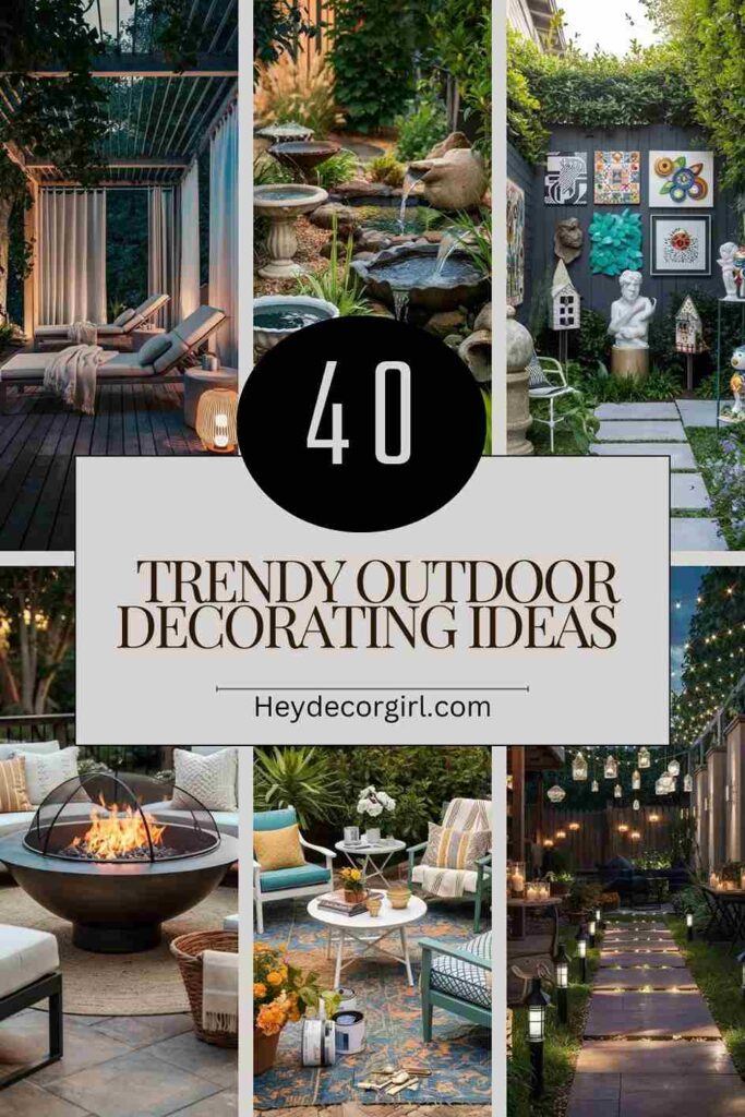40 Trendy Outdoor Decorating Ideas (Super Easy)