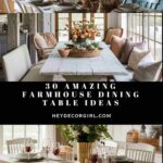 30 Amazing Farmhouse Dining Table Ideas