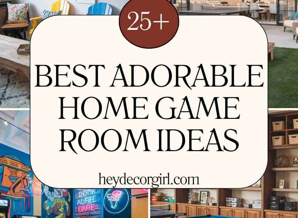 Adorable Home Game Room Ideas