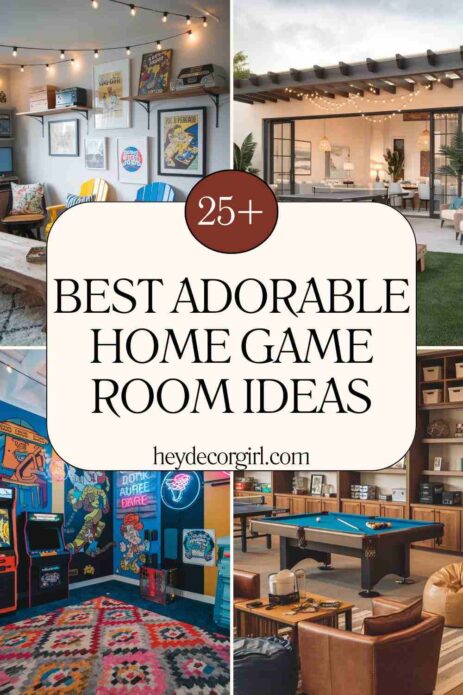 Adorable Home Game Room Ideas