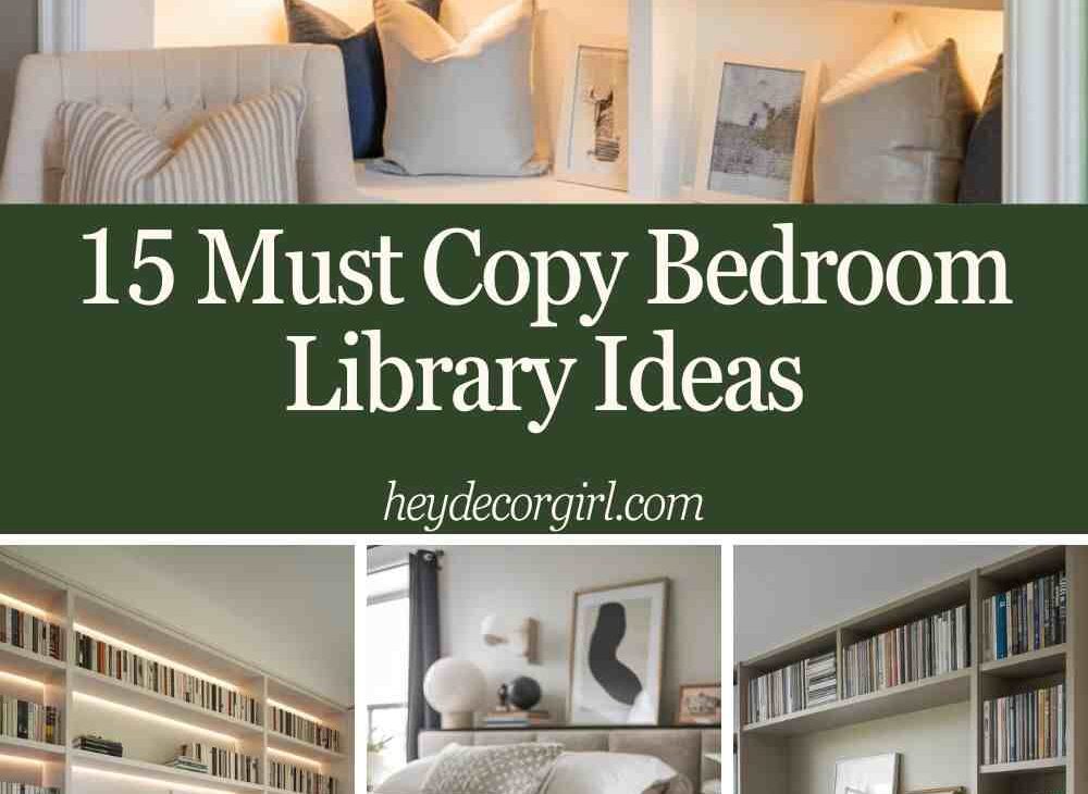 Bedroom Library Ideas