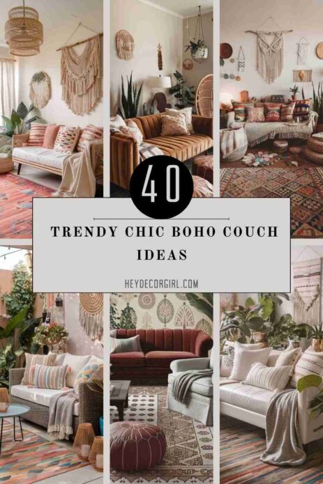 Chic Boho Couch Ideas