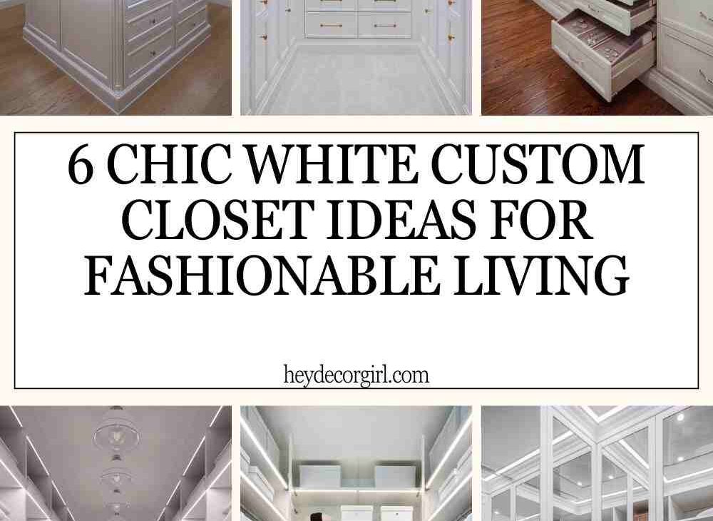 Chic White Custom Closet Ideas