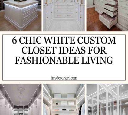 Chic White Custom Closet Ideas