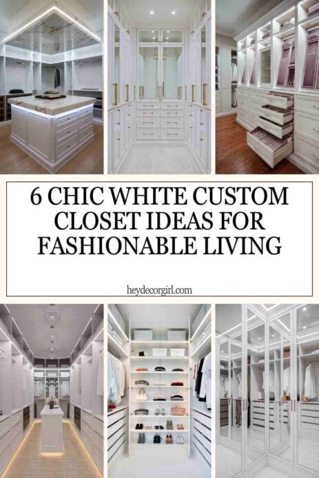 Chic White Custom Closet Ideas