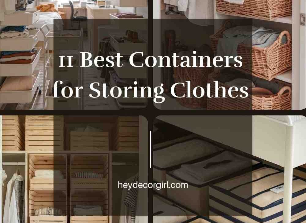 Containers for storing clothes