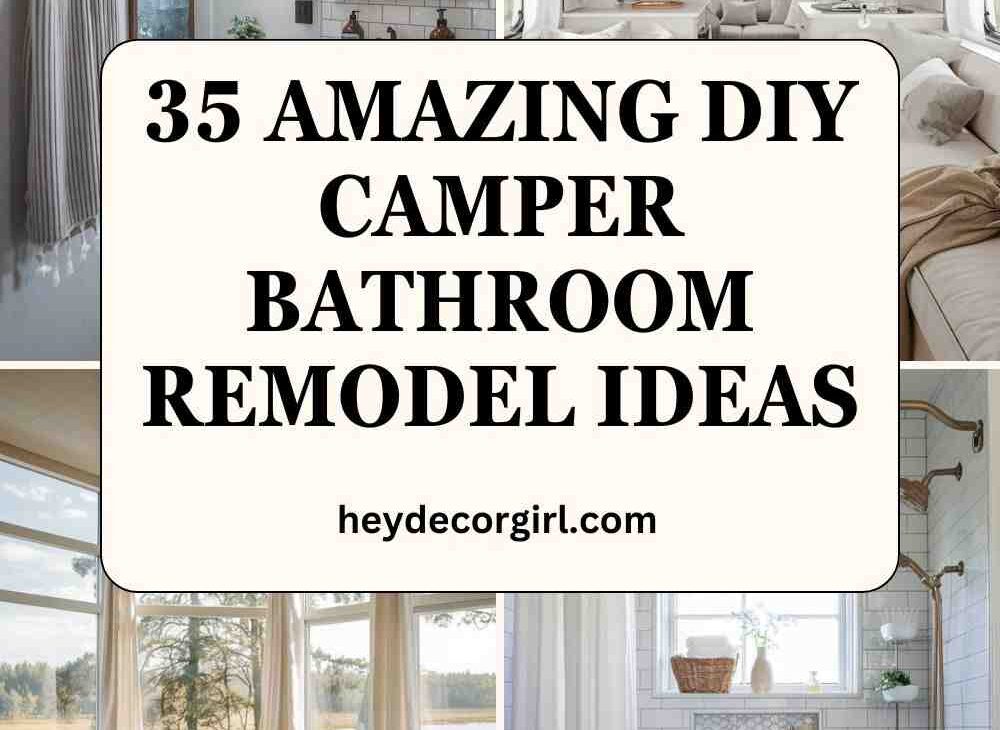 DIY Camper Bathroom Remodel Ideas