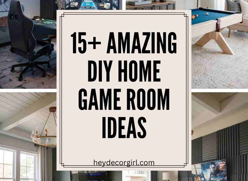 DIY Home Game Room Ideas