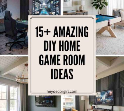 DIY Home Game Room Ideas