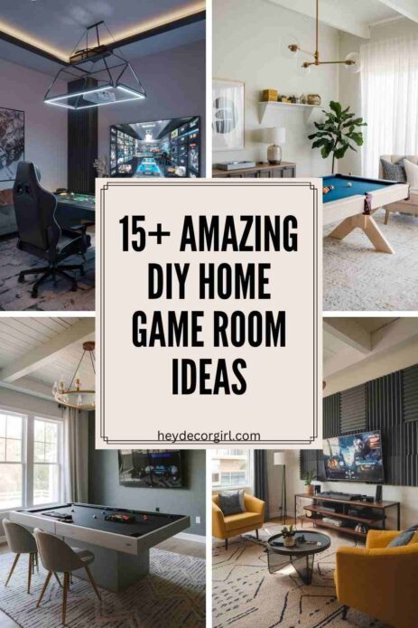 DIY Home Game Room Ideas