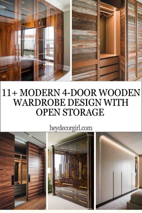 Door Wooden Wardrobe Design