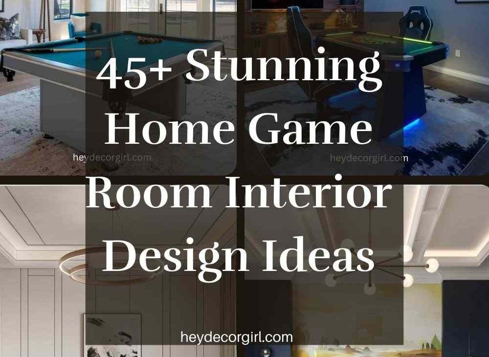 Home Game Room Interior Design