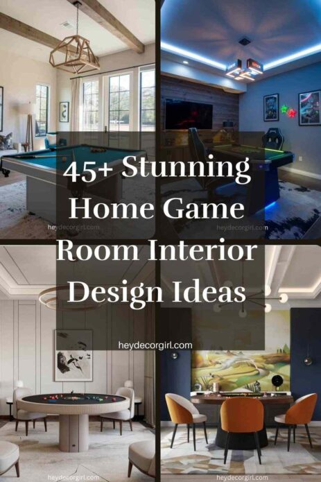 Home Game Room Interior Design