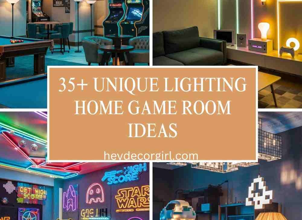 Lighting Home Game Room Ideas