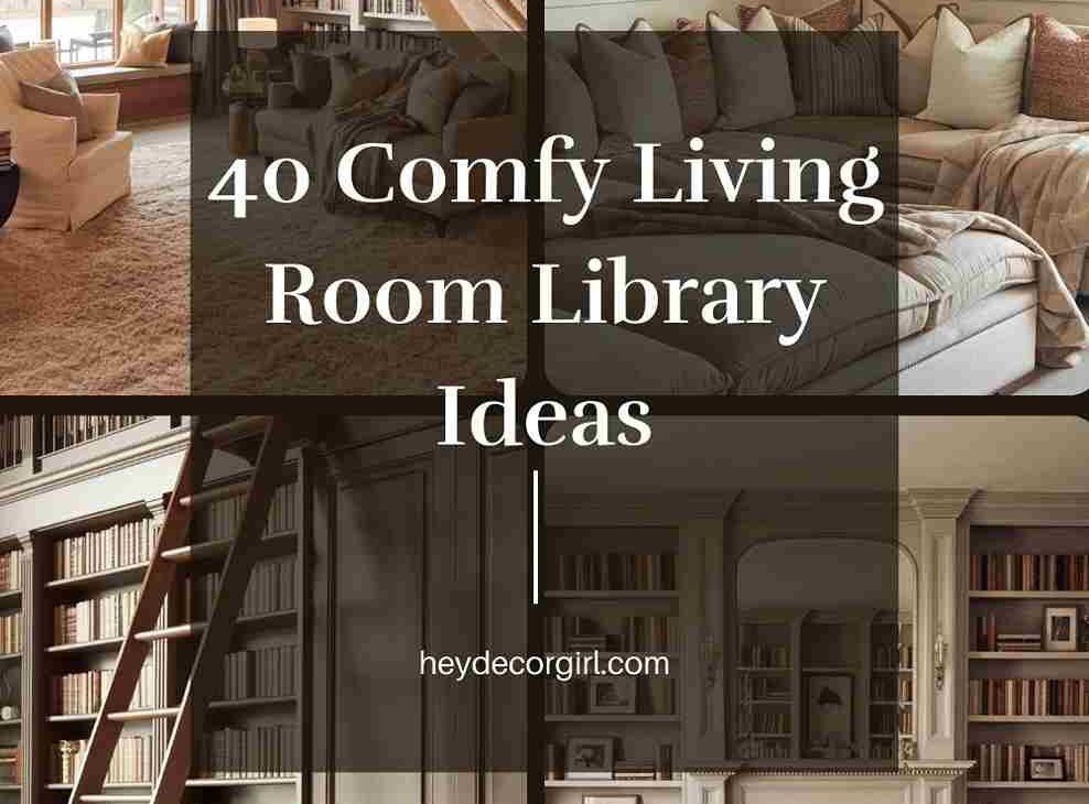 Living Room Library Ideas