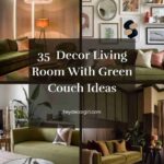 Living Room With Green Couch Ideas