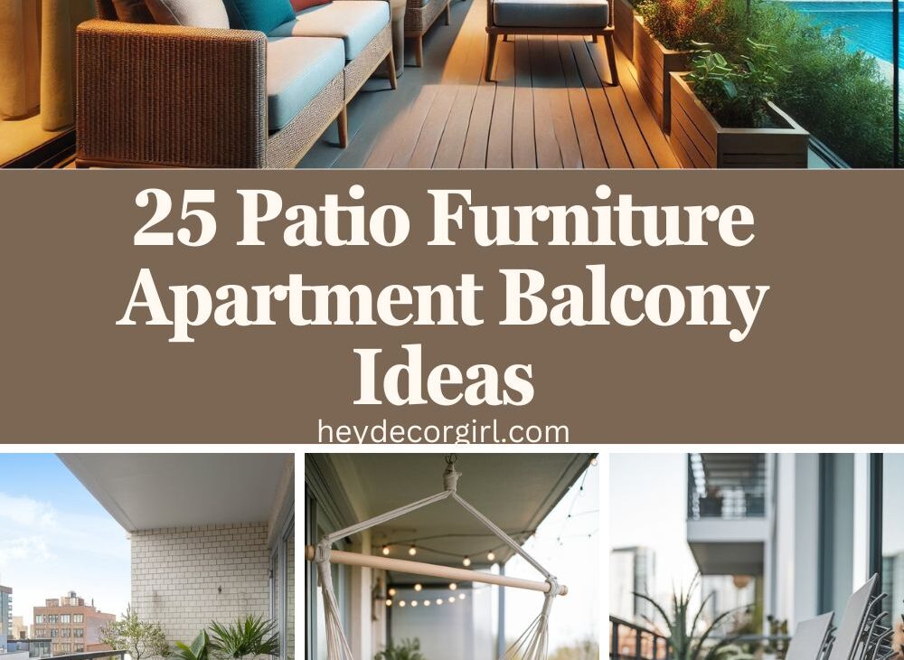 Patio Furniture Apartment Balcony Ideas