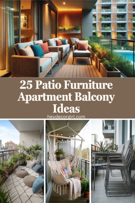 Patio Furniture Apartment Balcony Ideas