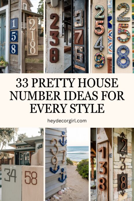 Pretty House Number Ideas