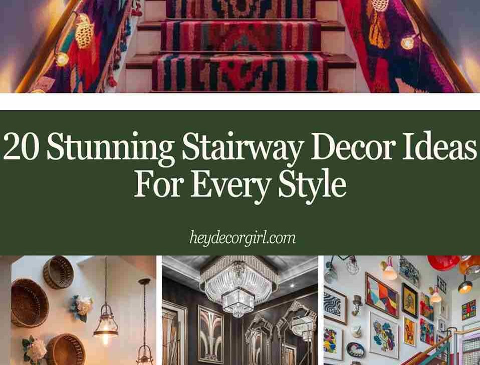 Stunning Stairway Decor Ideas