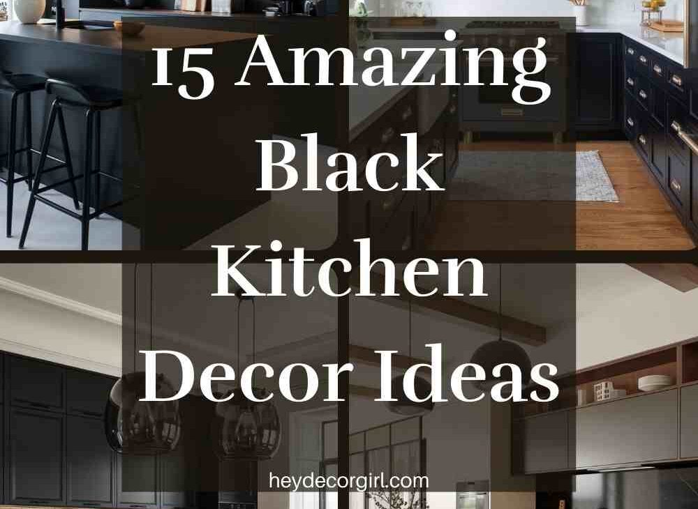 Black Kitchen Decor Ideas