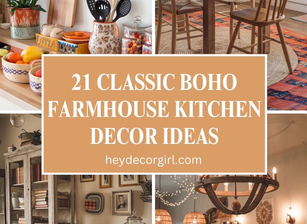 Boho Farmhouse Kitchen Decor Ideas