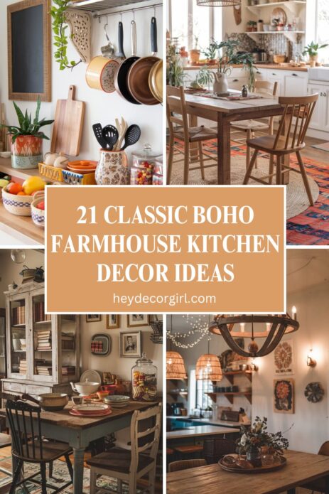 Boho Farmhouse Kitchen Decor Ideas