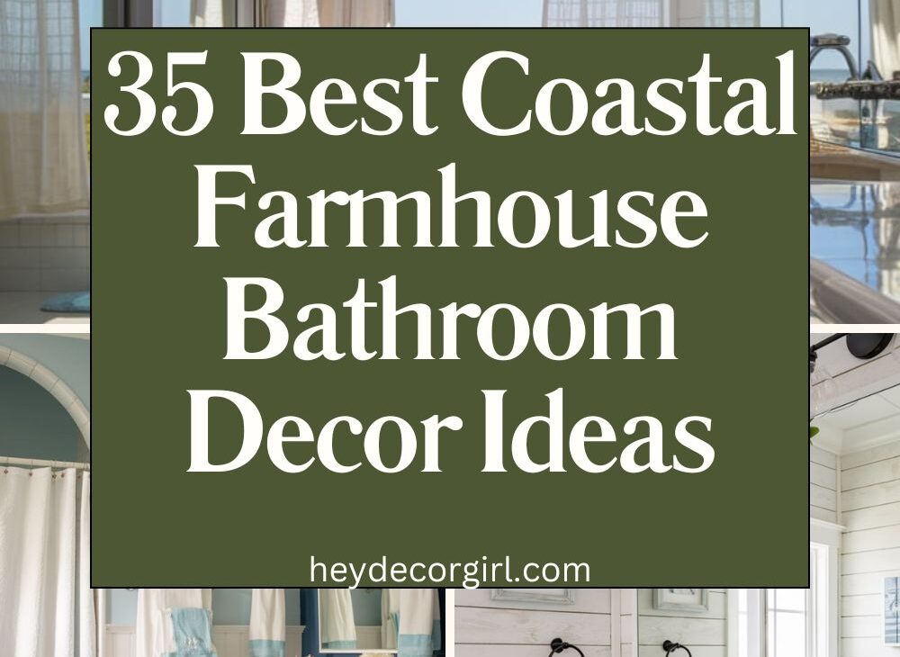 Coastal Farmhouse Bathroom Decor