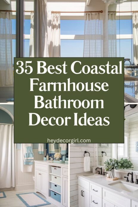 Coastal Farmhouse Bathroom Decor