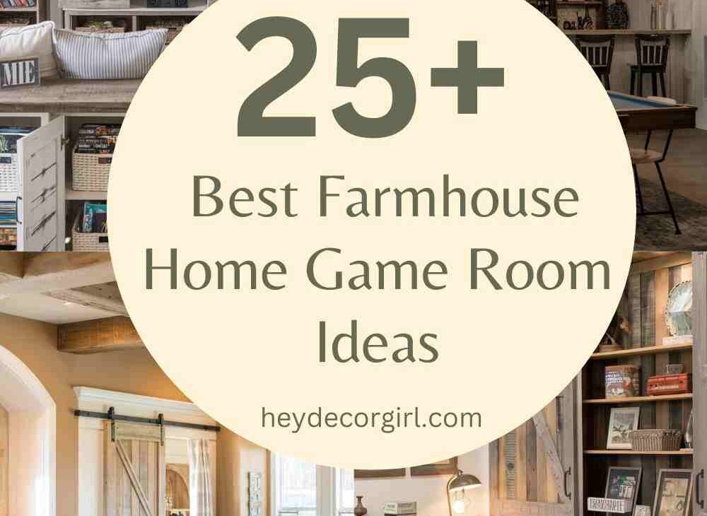 Farmhouse Home Game Room Ideas