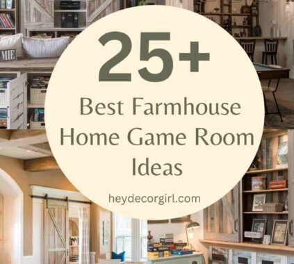 Farmhouse Home Game Room Ideas