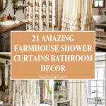 Farmhouse Shower Curtains Bathroom Decor