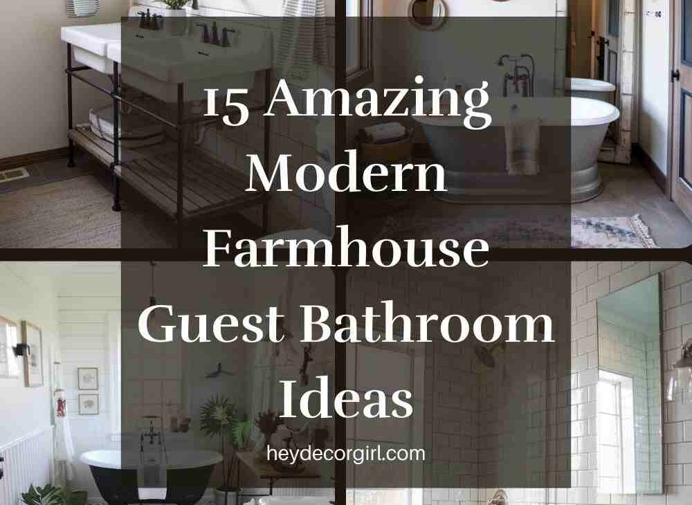 Farmhouse guest bathroom ideas