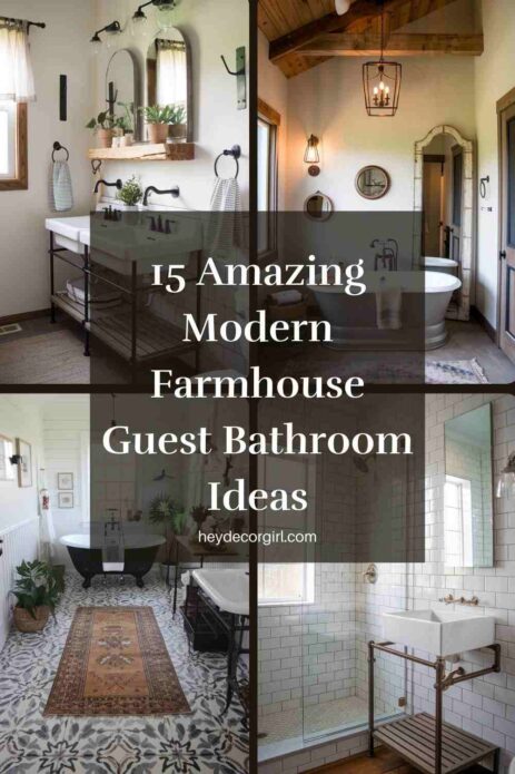 Farmhouse guest bathroom ideas