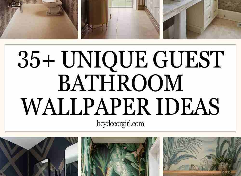 Guest bathroom wallpaper ideas