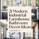 Industrial Farmhouse Bathroom Decor