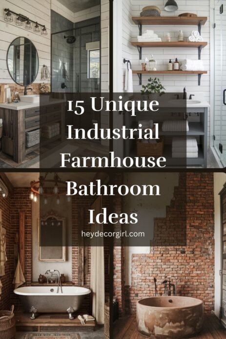 Industrial Farmhouse Bathroom Ideas