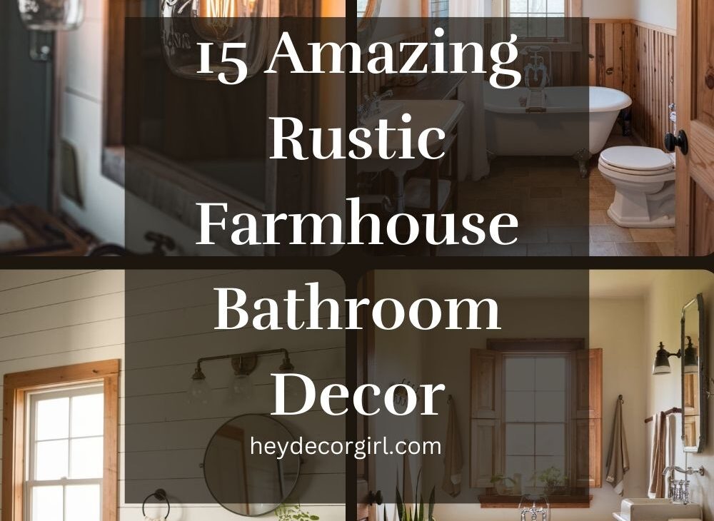 Rustic Farmhouse Bathroom Decor