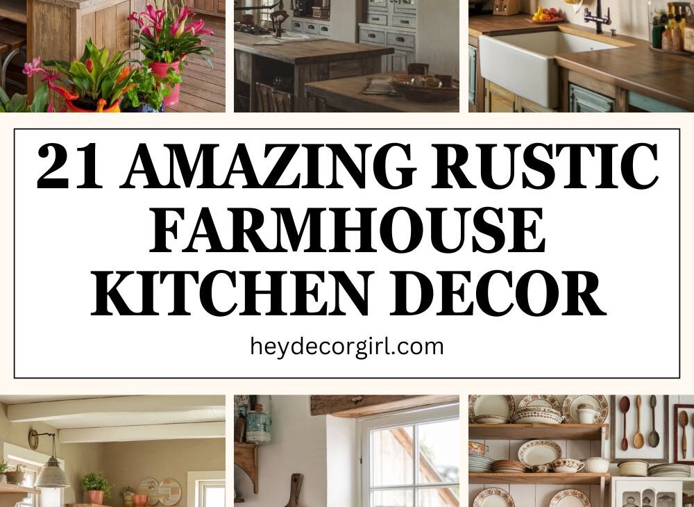 Rustic Farmhouse Kitchen Decor