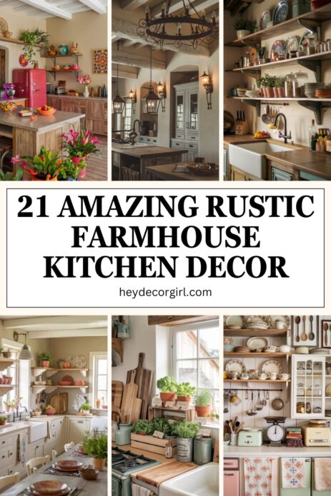 Rustic Farmhouse Kitchen Decor