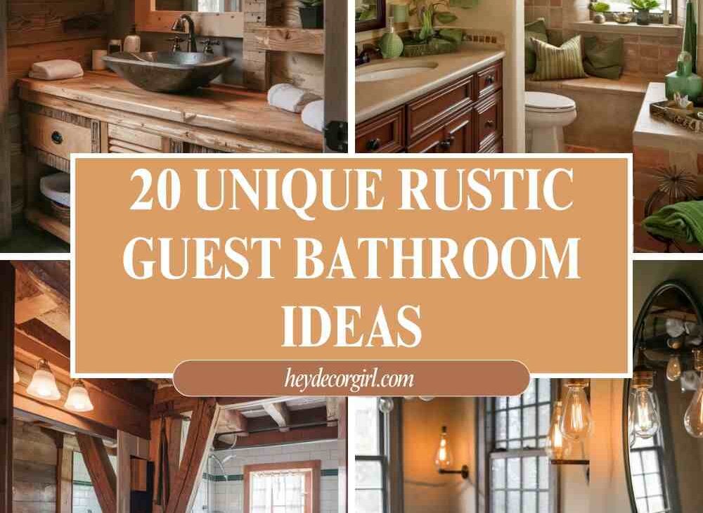 Rustic Guest Bathroom Ideas