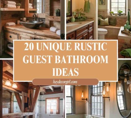 Rustic Guest Bathroom Ideas