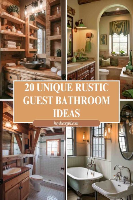 Rustic Guest Bathroom Ideas