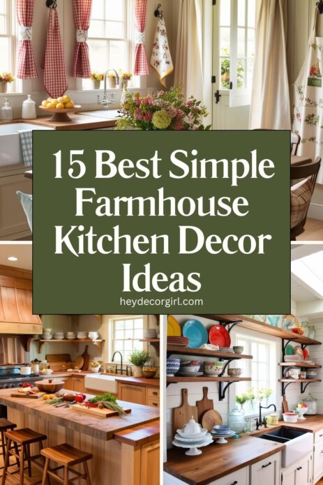 Simple Farmhouse Kitchen Decor