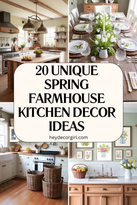 Spring Farmhouse Kitchen Decor