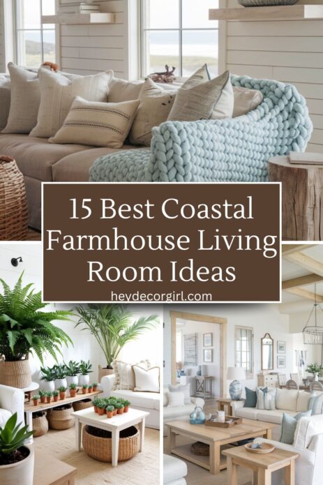 15 Best Coastal Farmhouse Living Room​ Ideas