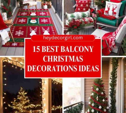 Balcony Christmas Decorations Ideas