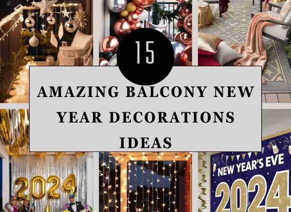 Balcony New Year Decorations Ideas