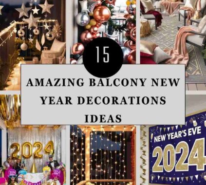 Balcony New Year Decorations Ideas