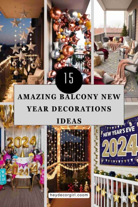 Balcony New Year Decorations Ideas